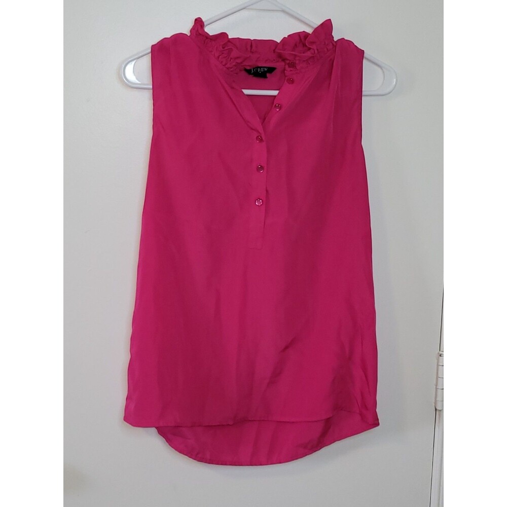 J Crew Factory Teagan Ruffle Popover Size 4 NWOT